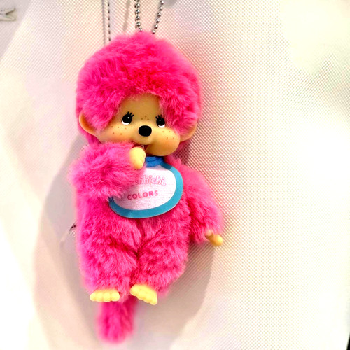 Monchichi colors pink mascot - monchichi,