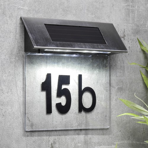 Solar hausnummer mit leds - 4,