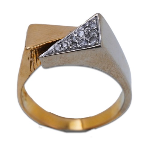 Ring 585 gold bicolor - ring,