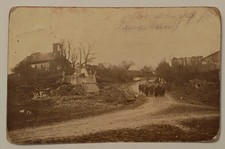 Ww1 zerstörtes dorf - ak,