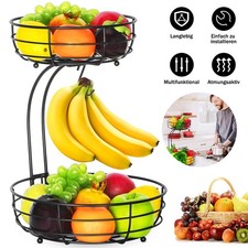 2 Stöckig Obstkorb Abnehmbar Obst Etagere 2 Etagen Küche Moderne Obstschale Korb