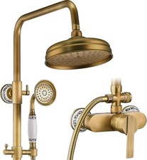 Duscharmatur Messing Antik 20