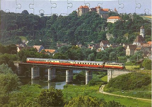 Eisenbahn kinder puzzle - kinder-puzzle, ·