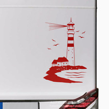 Leuchtturm Maritim 90cm Autoaufkleber B54 Wohnmobil Wohnwagen Bus Nordsee Urlaub