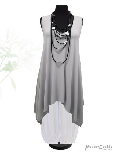 Lagenlook top long shirt - lagenlook,