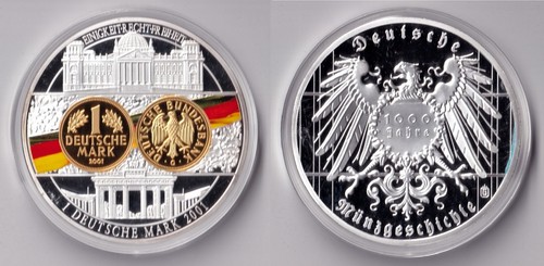 Gold münze mark 2001 - dm,