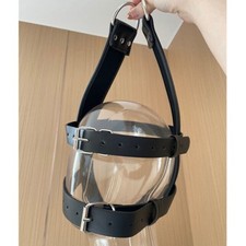 Fessel Bondage Hängende Kopfgeschirr Riemen Haltung Hood Metal Ring SM Federung