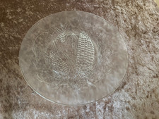 5 x  Duralex France, Glas Teller, Mais & Ähren Dekor, Vintage (312)