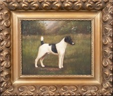 Englischer Hund Portrait Black