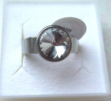 Edelstahl Ring mit Zirkonia