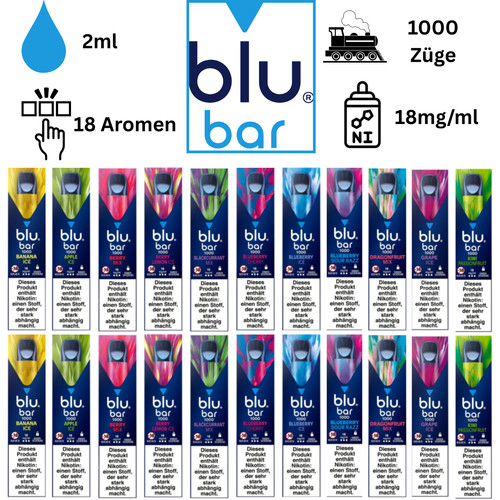 Blu bar 1000 - 1000, einweg