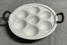 antike Pförtchenpfanne Küchlein Backform Emaille Gusseisen Carlshütte Rendsburg