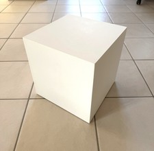 Säule Podest weiß Holz
