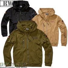 BWuM TACTICAL KAPUZENJACKE MIT FLAGGEN & KLETT ARMY SWEATJACKE BW PULLOVER HOODY