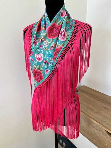 Flamenco mantoncillo blue - mantoncillo,