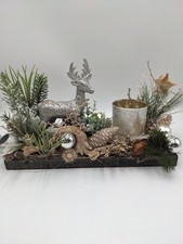 Weihnachtsgesteck Teelicht