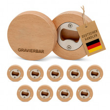 10x/50x Holz Flaschenöffner
