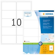 HERMA 4268 Adressetiketten Premium A4 99,1x57 mm weiß Papier matt 1000 St.