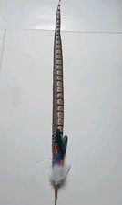 1x Sehr Lange Hutfeder,Fasan Feder,Schmuck, Mittelalter Fasching Trachten,80cm