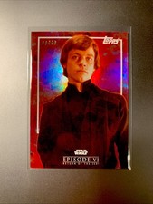 Luke Skywalker, Topps Star Wars 2023, RotJ 40th Anniv., Light Ruby /40