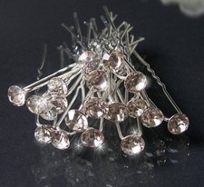 Haarnadeln Silber Strass