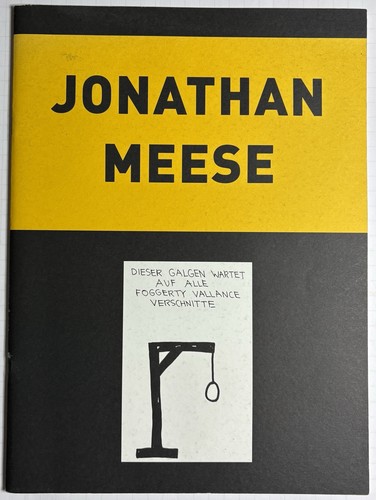 Jonathan meese signiert - jonathan,