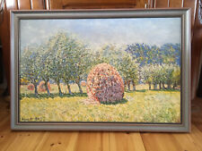 Modernes Ölbild   Obstwiese