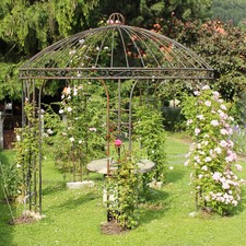 Eisenpavillon Gartenpavillon Rosenpavillon Metallpavillon Pavillon Eisen Ø 300cm