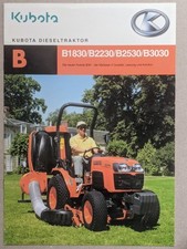 Kubota B1830/B2230/B2530/B3030 Rasenmäher Aufsitzmäher Diesel Traktoren Prospekt