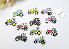 5x Knopf Traktor Knöpfe