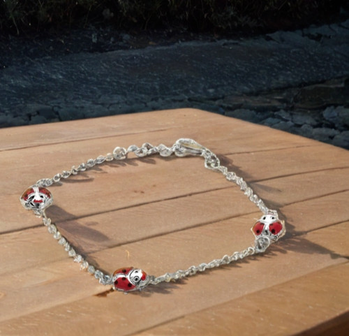 Marienkäfer kinderarmband aus - marienkäfer,