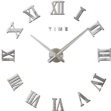 Wanduhr aufkleber spiegel - 3d,