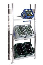 Getränkekistenregal Wasser Flaschenkastenständer Garage Halterung 6 Kästen