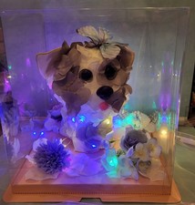 Unikat niedlicher Blüten-Hund