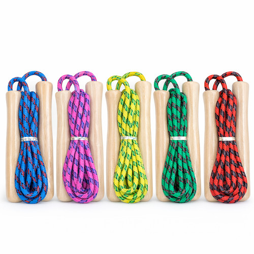 Springseil mit holzgriff - holzgriff, 2m