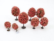 Spur H0 N 8x Landschaftsbau Bäume blühende Bäume Obstbäume