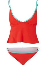 2-tlg Set Tankini Gr. 38 Rot Cup A+B Damen-Bademode Badeanzug Zweiteiler Neu