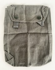 Gasplanentasche Wehrmacht Stoff Abnahme 1 Drucknopf defekt 2.WK original