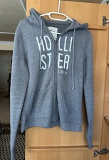 Damen Sweatjacke von Hollister, Gr. M, Farbe grau