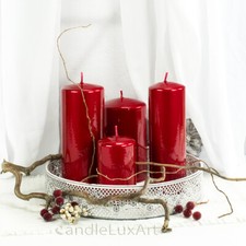 Stumpenkerzen Opal Metallic