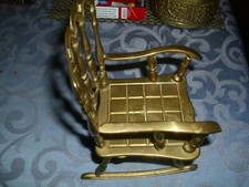 Schaukelstuhl aus Messing
