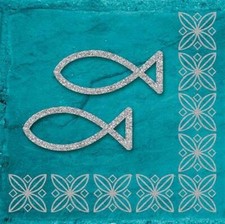 20 Servietten Modern Ichthys