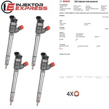 4X 0445110546 Einspritzdüse Injektor Renault 1.6 dCi 0986435273 166007885R