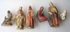 6 alte Krippenfiguren, Heilige