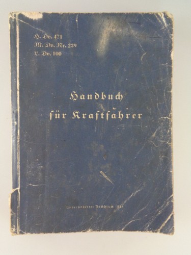 Handbuch für kraftfahrer 1941 - handbuch,