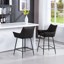 2er Set Barhocker Barstuhl Kunstleder Polsterhocker Thekenhocker #2927