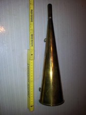 Antikes Hafen Nebelhorn Messing/Kupfer (?) Metall Blech maritimes Handhorn