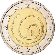 [#132754] Slowenien, 2 Euro, Höhle Postojna, 2013, Kremnica, Bi-Metallic, UNZ(63)