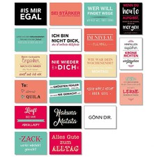 20 Postkarten mit Sprüchen I DIN A6 Spruchkarten Set I lustig  Zitate I dv_187