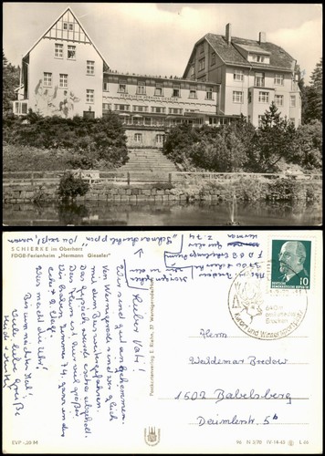 Ansichtskarte schierke - ansichtskarte,